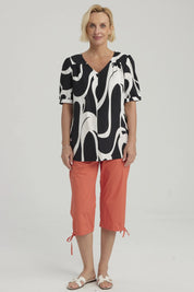 Pescador Mujer Con Cortes Y Apertura Terracota