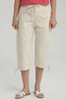 Pescador Mujer Con Cortes Y Apertura Beige Claro