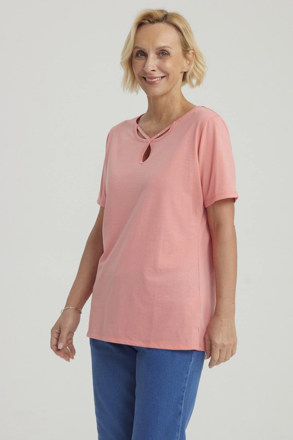 Polera Mujer Lisa Apertura Sandía