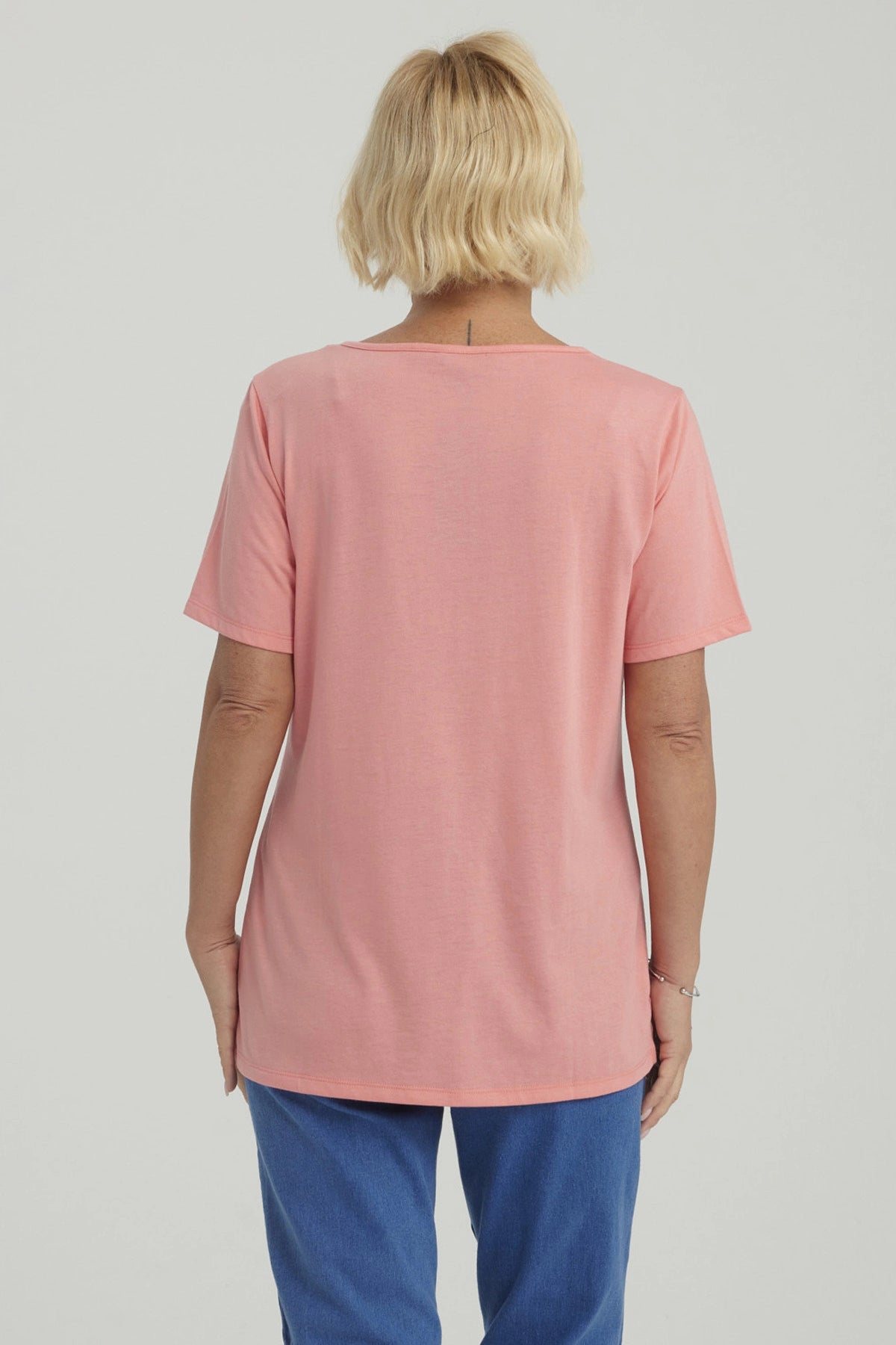 Polera Mujer Lisa Apertura Sandía