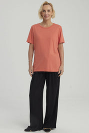 Polera Mujer Con Tachas Terracota