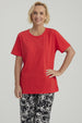Polera Mujer Con Tachas Rojo