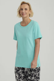 Polera Mujer Con Tachas Turquesa