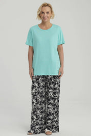 Polera Mujer Con Tachas Turquesa