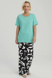 Polera Mujer Con Tachas Turquesa