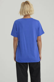 Polera Mujer Con Tachas Azulino