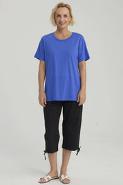 Polera Mujer Con Tachas Azulino