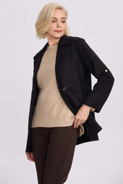 Chaqueta Mujer Recogido Negro