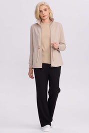 Polerón Mujer Cintura Ajustable Beige