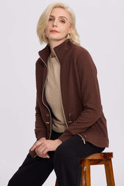Polerón Mujer Cintura Ajustable Cafe