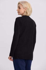 Sweater Mujer Cerrado Negro