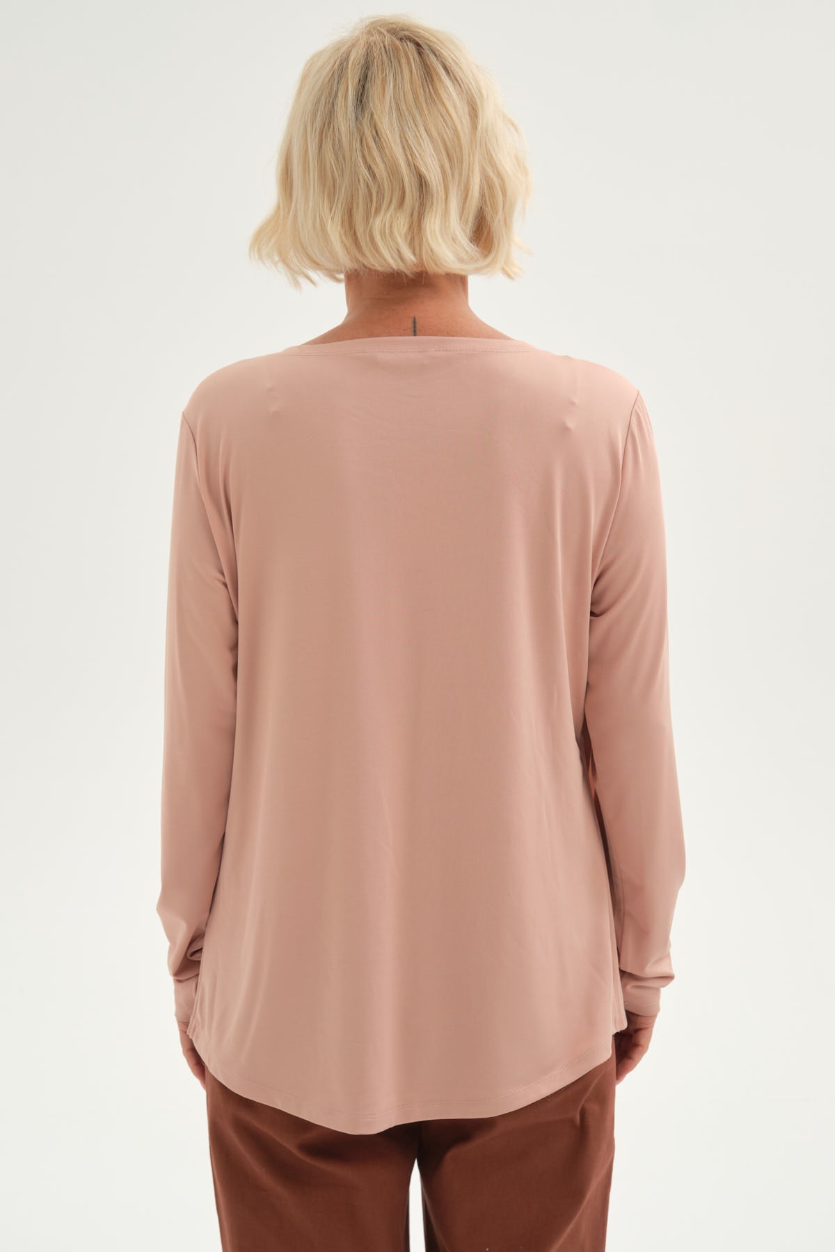 Polera Mujer Tapado Print Posicional Palo Rosa