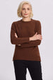 Sweater Mujer Cerrado Cafe Claro