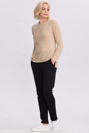 Sweater Mujer Cerrado Beige