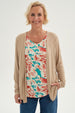 Polera Mujer Tapado Print Beige