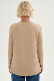 Polera Mujer Tapado Print Beige