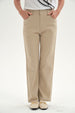 Pantalón Mujer Gabardina Beige