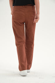 Pantalón Mujer Gabardina Cafe Claro