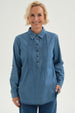 Blusa Mujer Denim Azul Claro