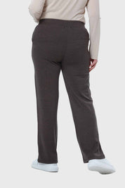 Calza Mujer Con Bolsillo Café