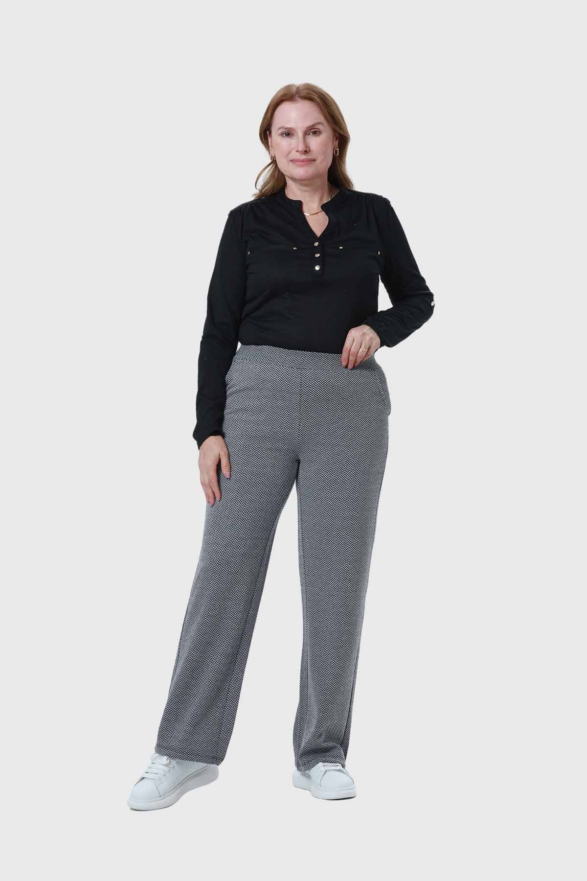 Calza Mujer Con Bolsillo Negro