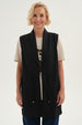 Sweater Mujer Abierto Negro