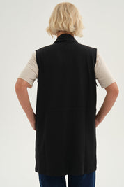 Sweater Mujer Abierto Negro