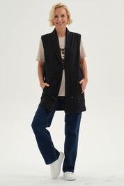Sweater Mujer Abierto Negro