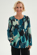 Blusa Mujer Blusa Escote Con Cierre Beige
