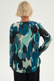 Blusa Mujer Blusa Escote Con Cierre Beige