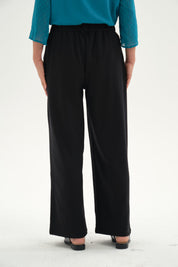Pantalón Mujer Costura Delantera Negro