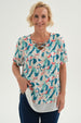 Blusa Mujer Blusa Detalle Escote Crudo
