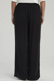 Pantalón Mujer Con Bolsillo Negro