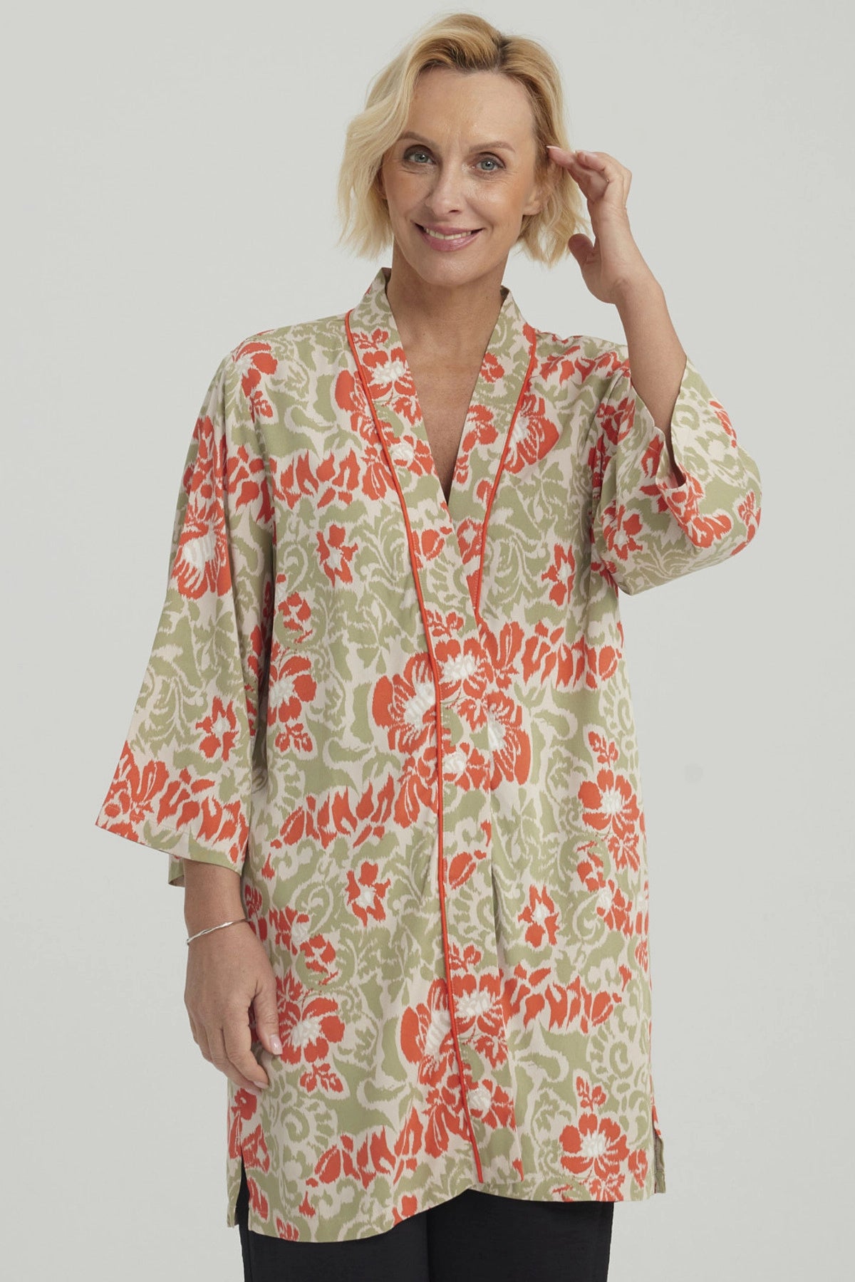 Blusa Mujer Roll Up Verde Claro