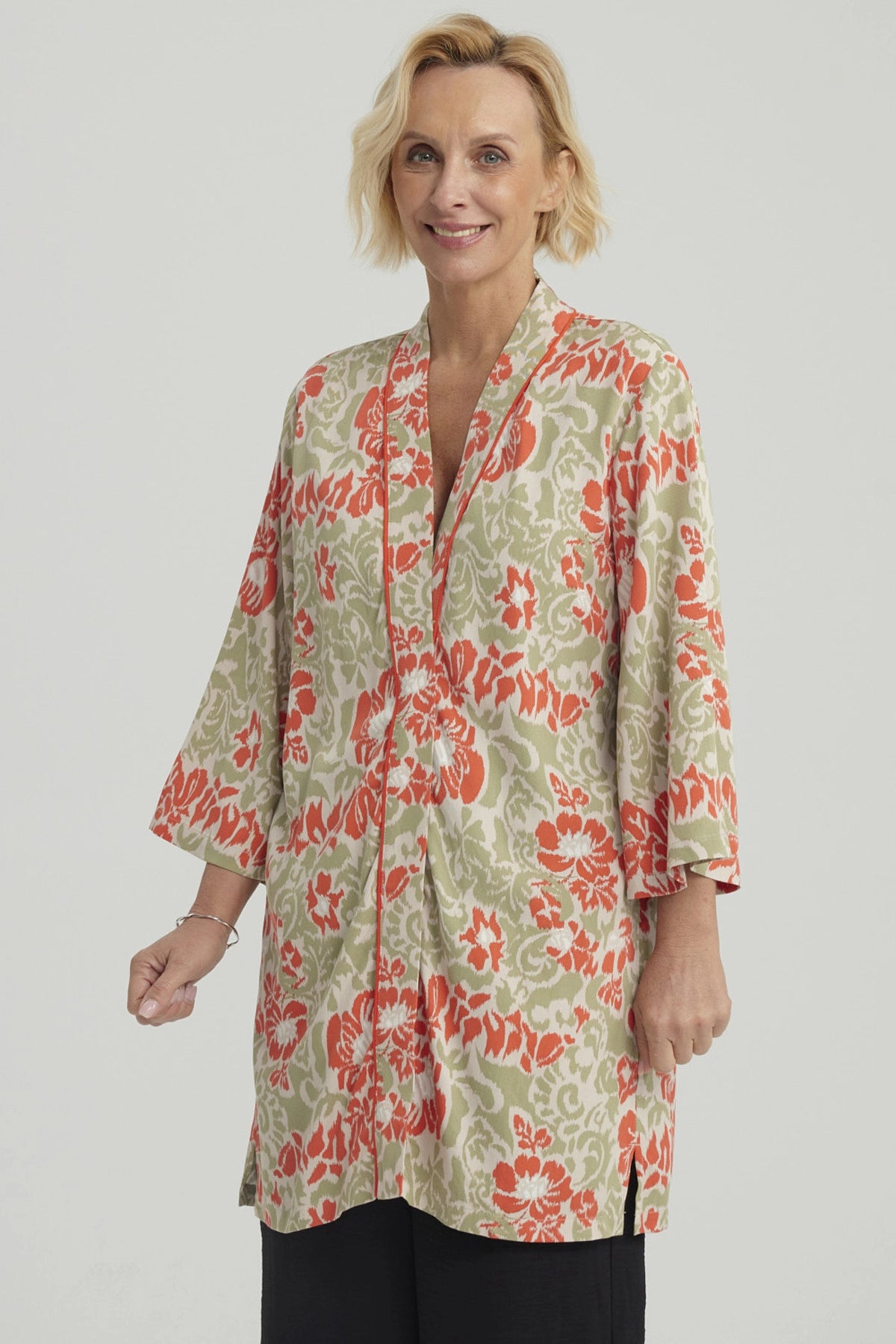 Blusa Mujer Roll Up Verde Claro