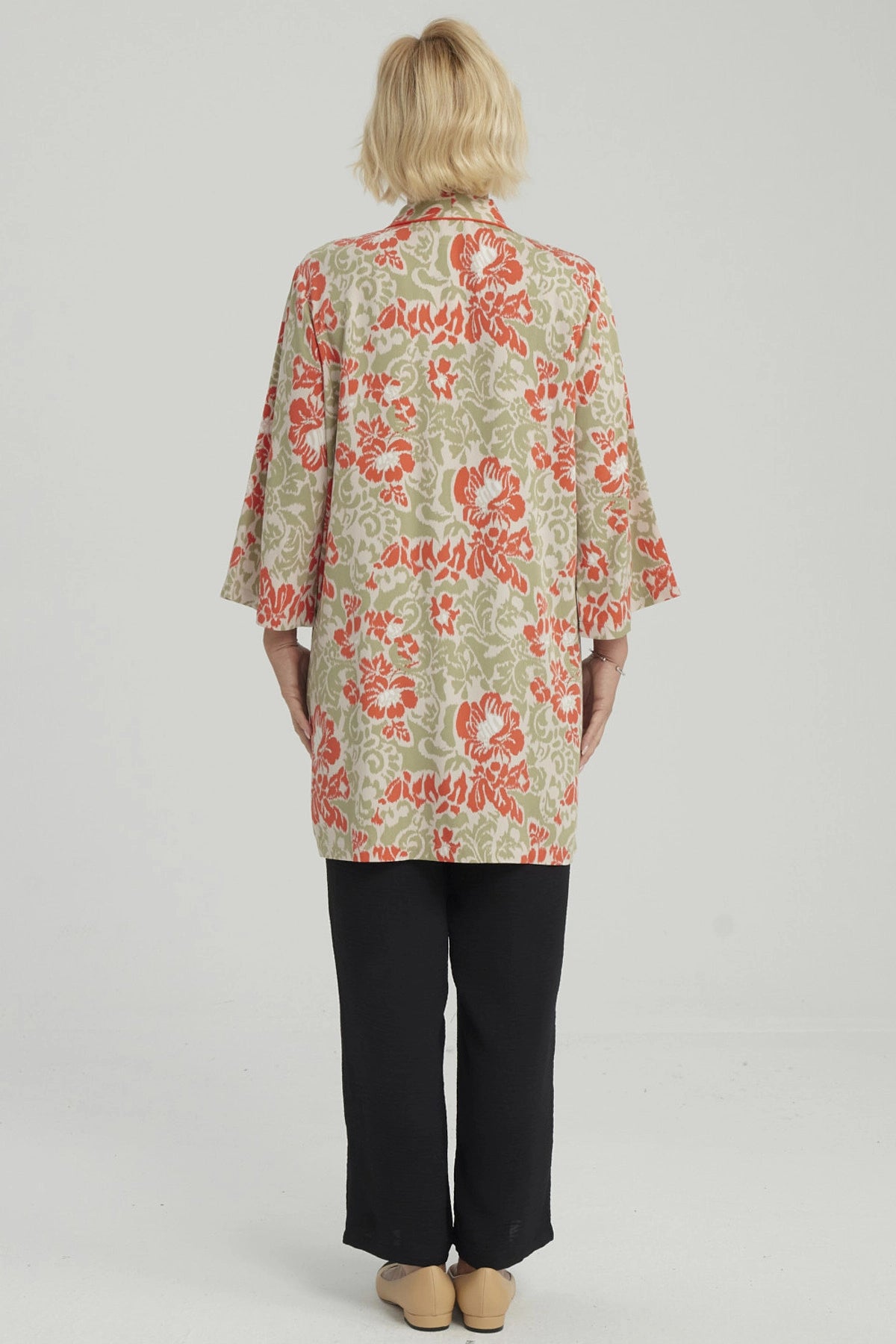 Blusa Mujer Roll Up Verde Claro