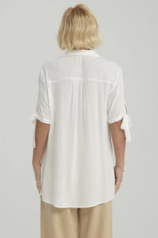 Blusa Mujer Amarra Crudo