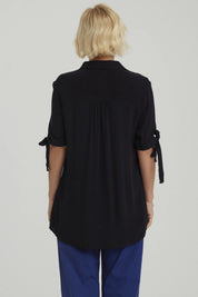 Blusa Mujer Amarra Negro