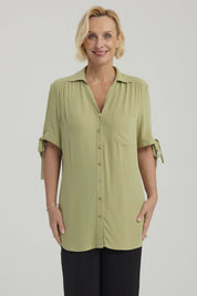 Blusa Mujer Amarra Verde Claro