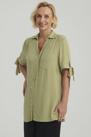 Blusa Mujer Amarra Verde Claro