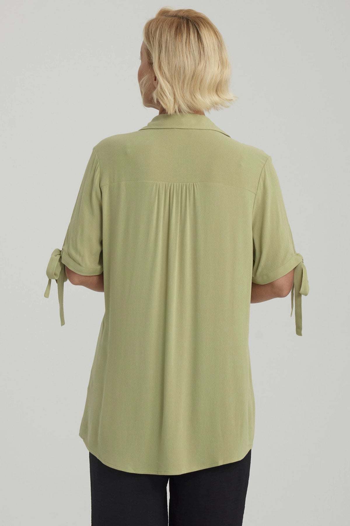 Blusa Mujer Amarra Verde Claro