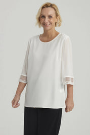 Blusa Mujer Lisa Crudo