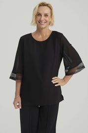 Blusa Mujer Lisa Negro