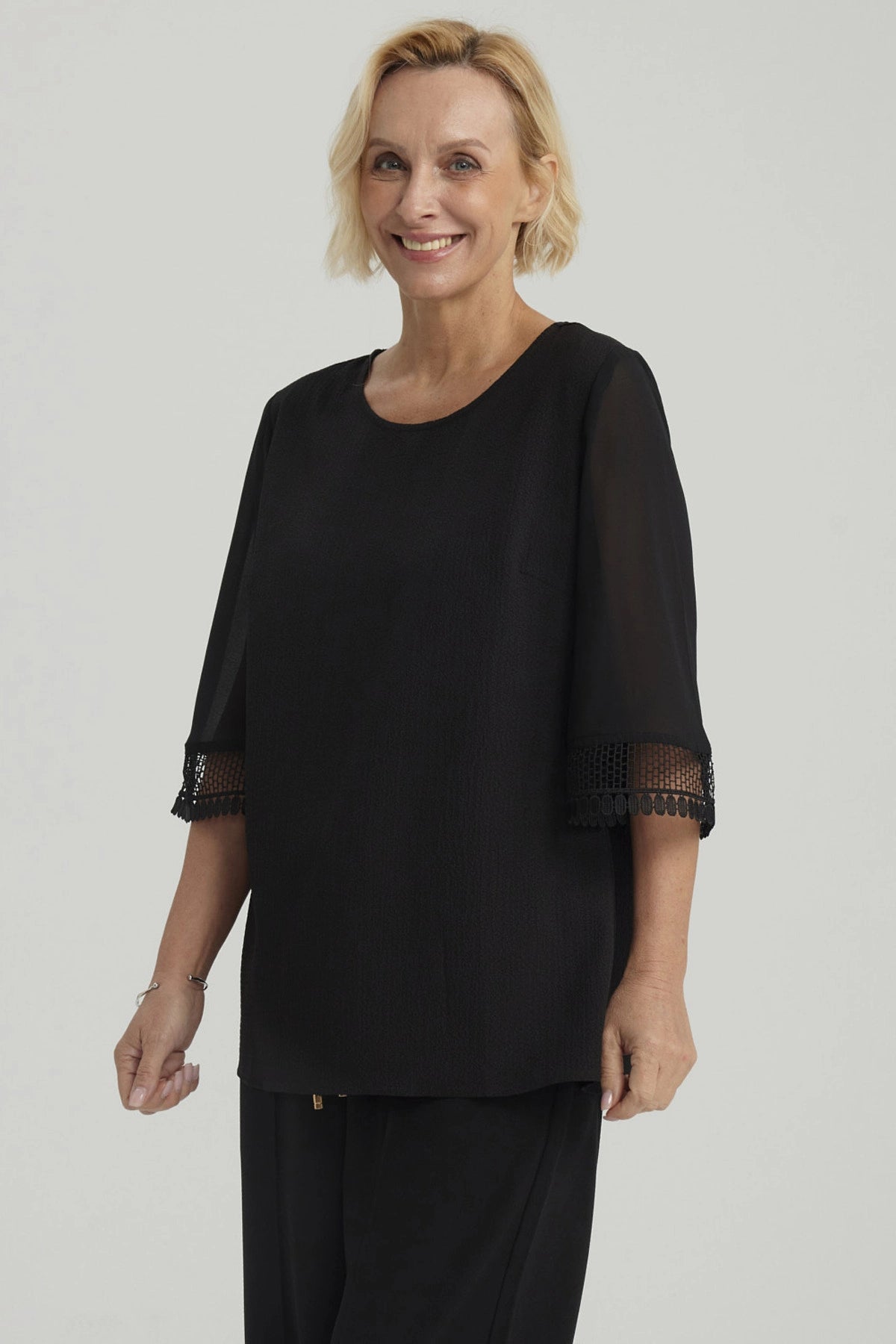 Blusa Mujer Lisa Negro