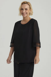 Blusa Mujer Lisa Negro