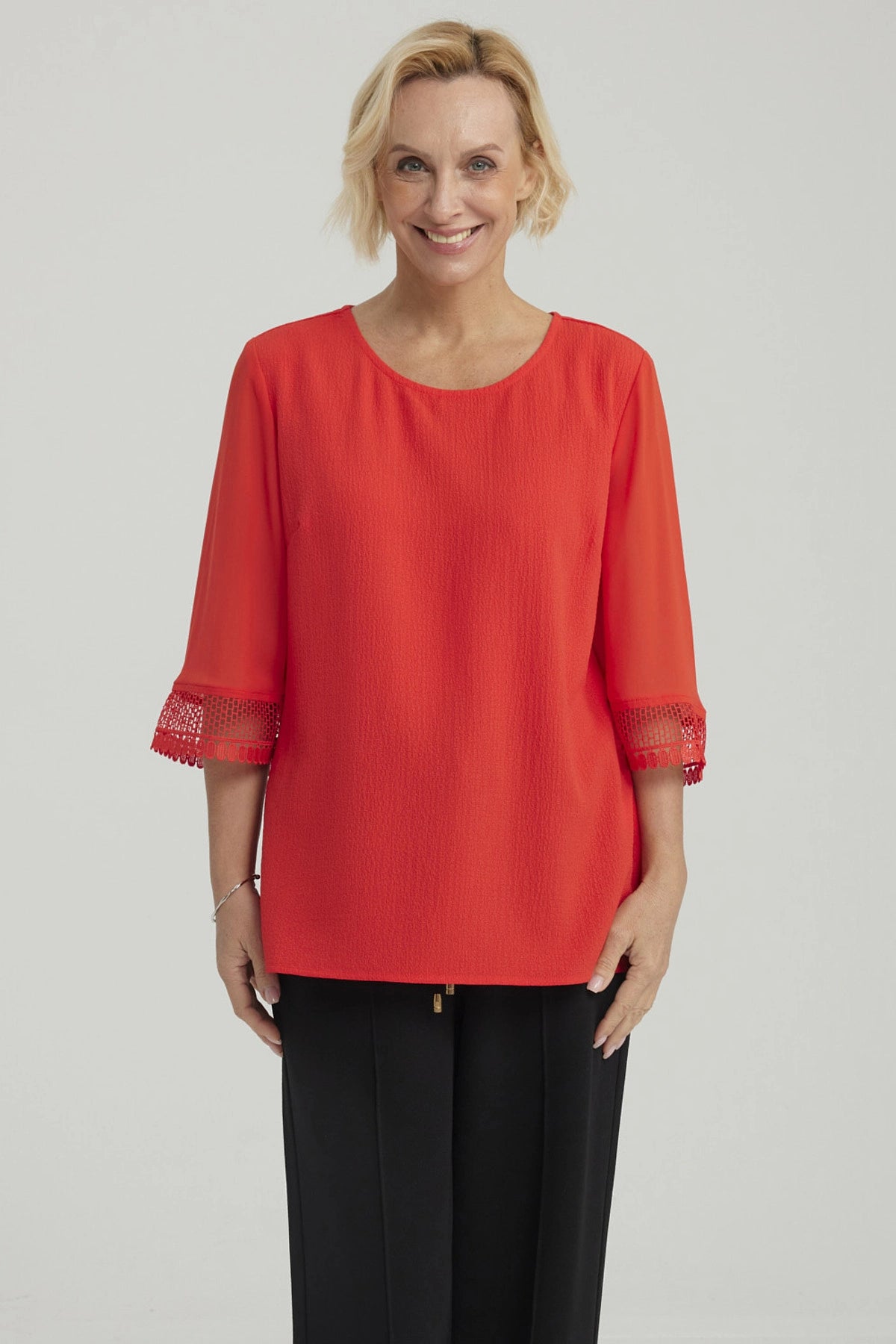 Blusa Mujer Lisa Rojo