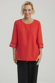 Blusa Mujer Lisa Rojo