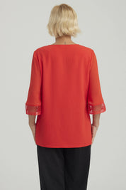 Blusa Mujer Lisa Rojo