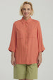 Blusa Mujer Lisa Terracota