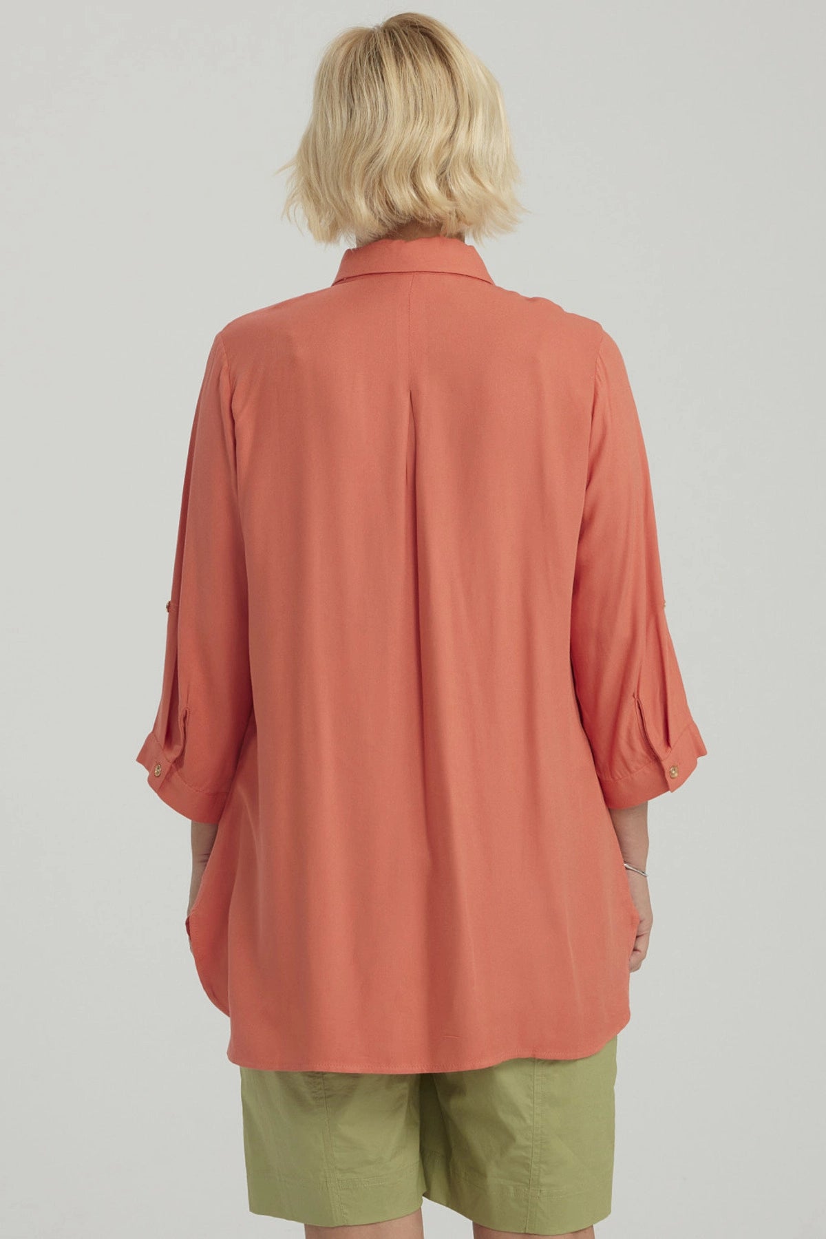 Blusa Mujer Lisa Terracota